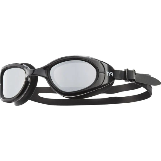 TYR Special Ops 2.0 Swim Goggles with Polarized Anti-Fog Lenses for Men and Women Black