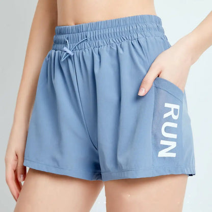 High Waist Breathable Yoga Fitness Running Shorts