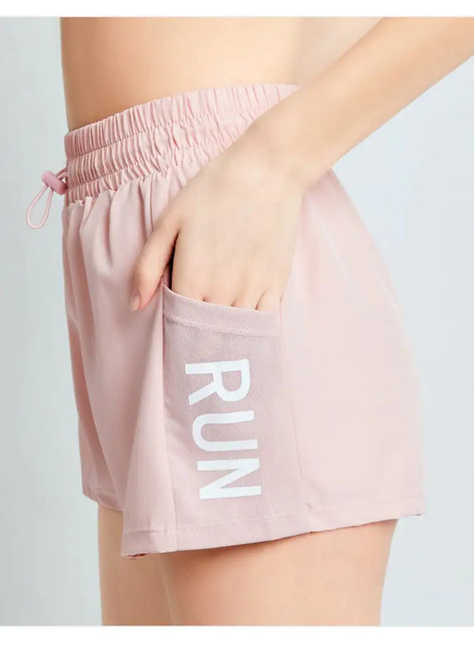 High Waist Breathable Yoga Fitness Running Shorts
