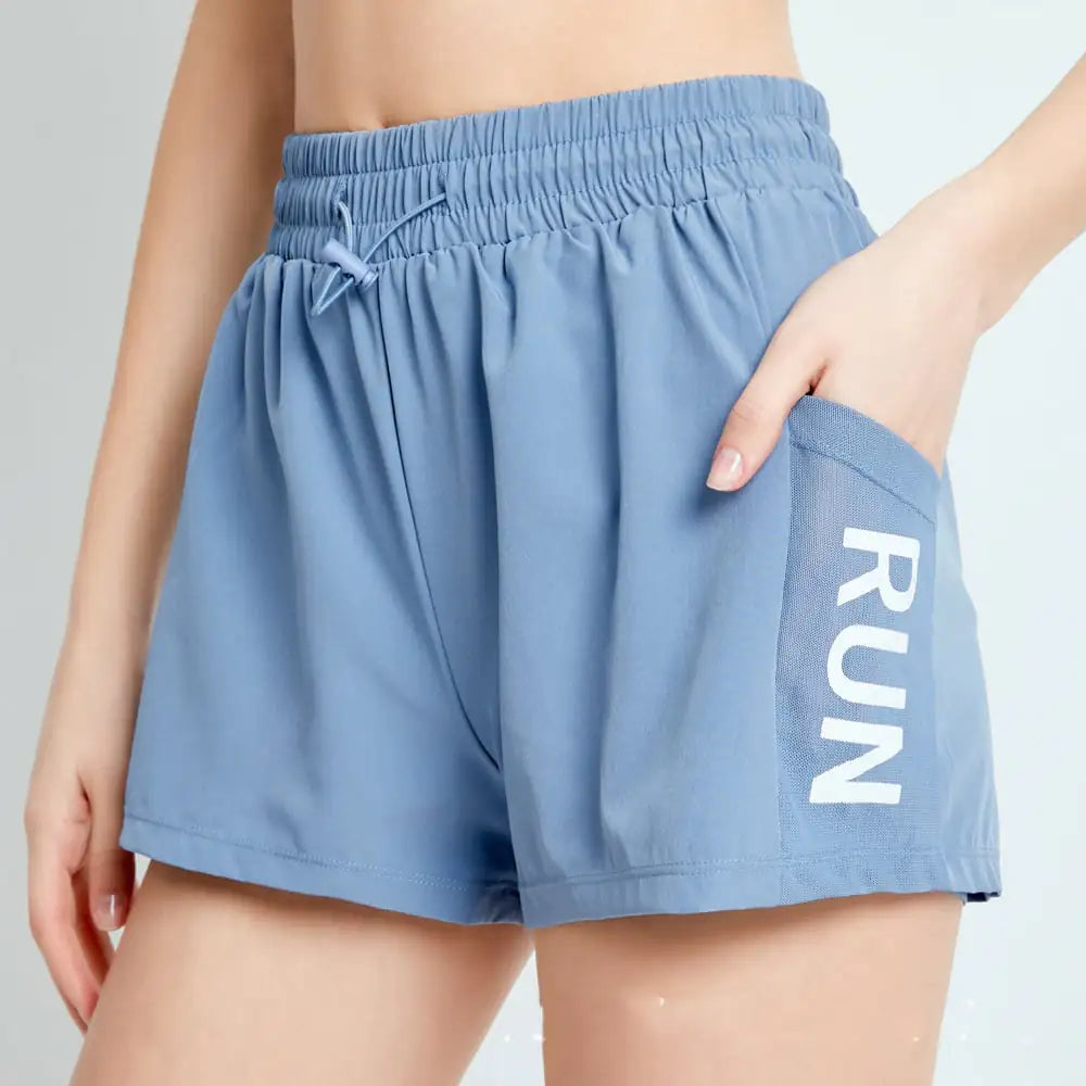 High Waist Breathable Yoga Fitness Running Shorts