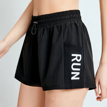 High Waist Breathable Yoga Fitness Running Shorts
